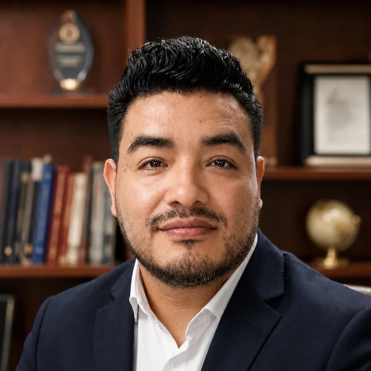 Carlos José Tolentino Béjar, founding partner of Estudio Tolentino & Asociados, in his office
